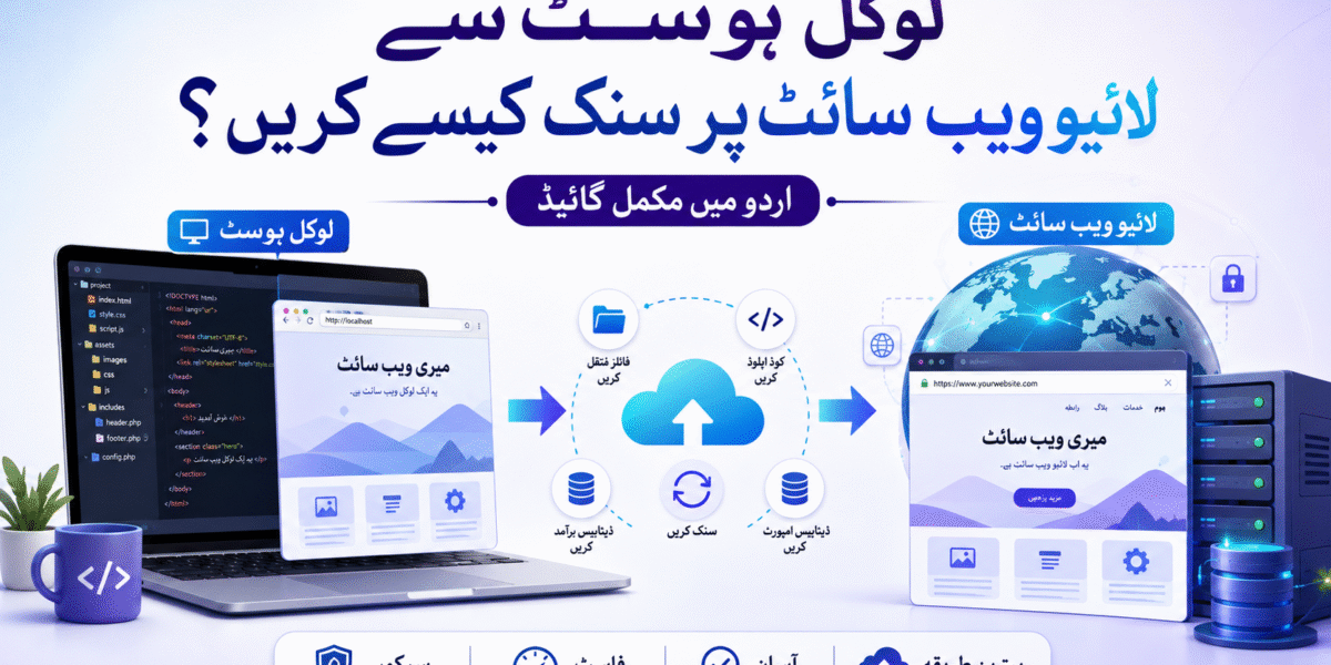 How to sync Localhost to Live Website Complete Guide in Urdu