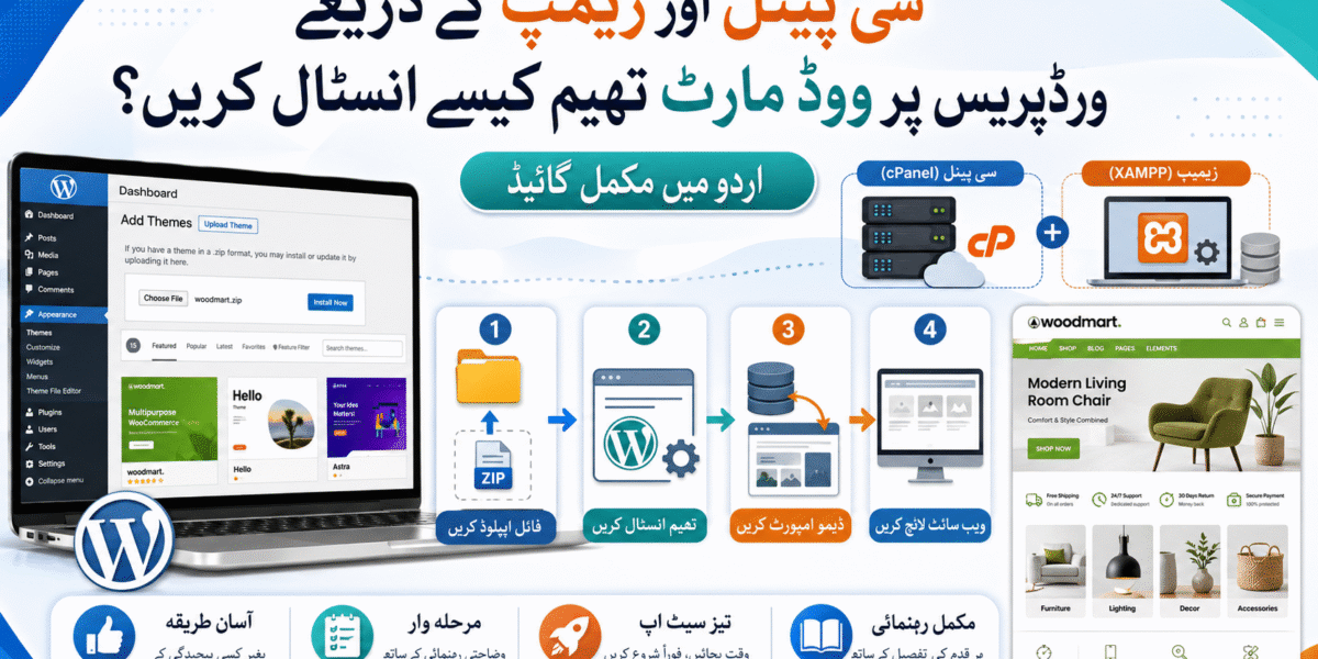 How to Install WoodMart Theme on WordPress Using cPanel and XAMPP