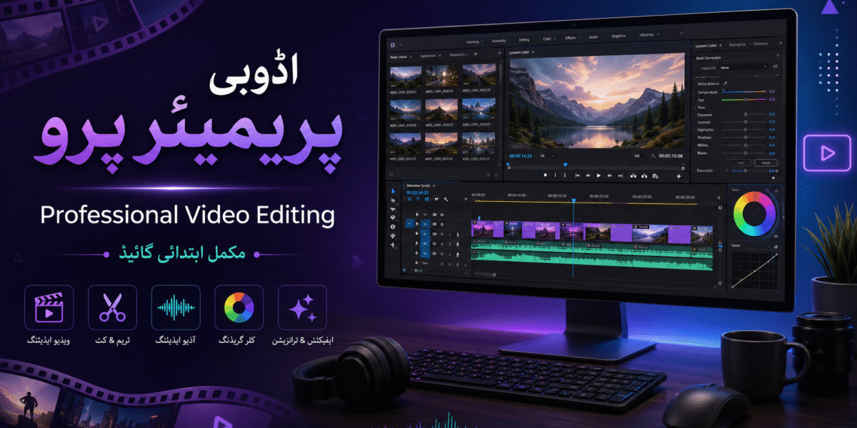 Adobe Premiere Pro Tutorial in Urdu | Video Editing Guide