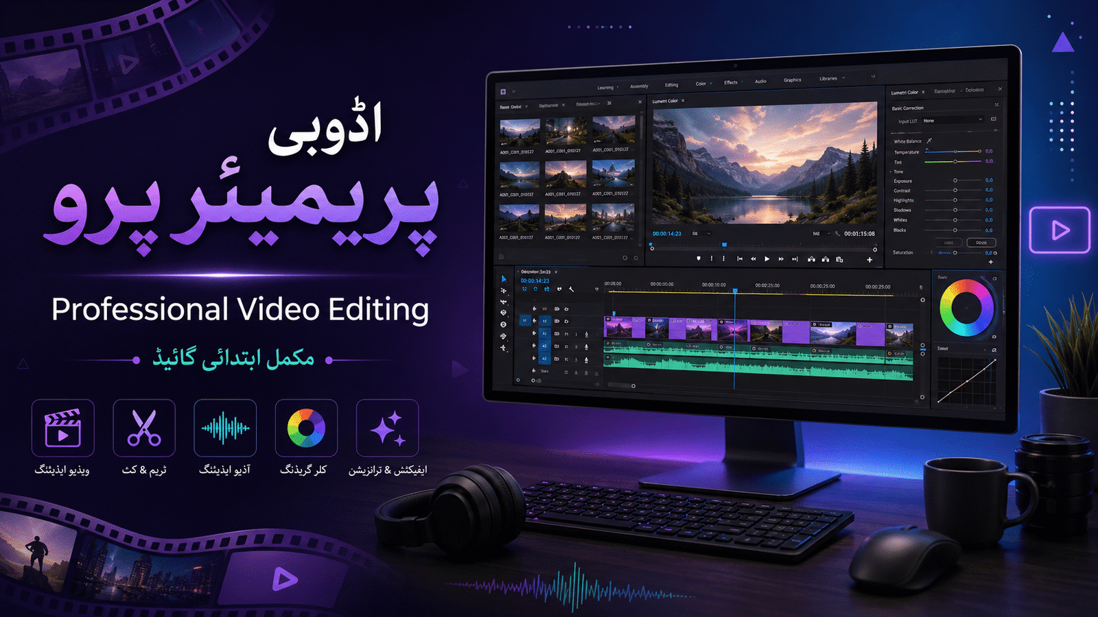 Adobe Premiere Pro Tutorial in Urdu | Video Editing Guide