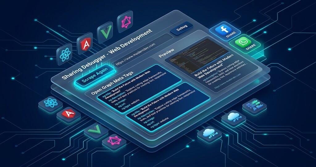 Meta Sharing Debugger Urdu Guide: فیس بک اور واٹس ایپ پر لنک شو کرنا