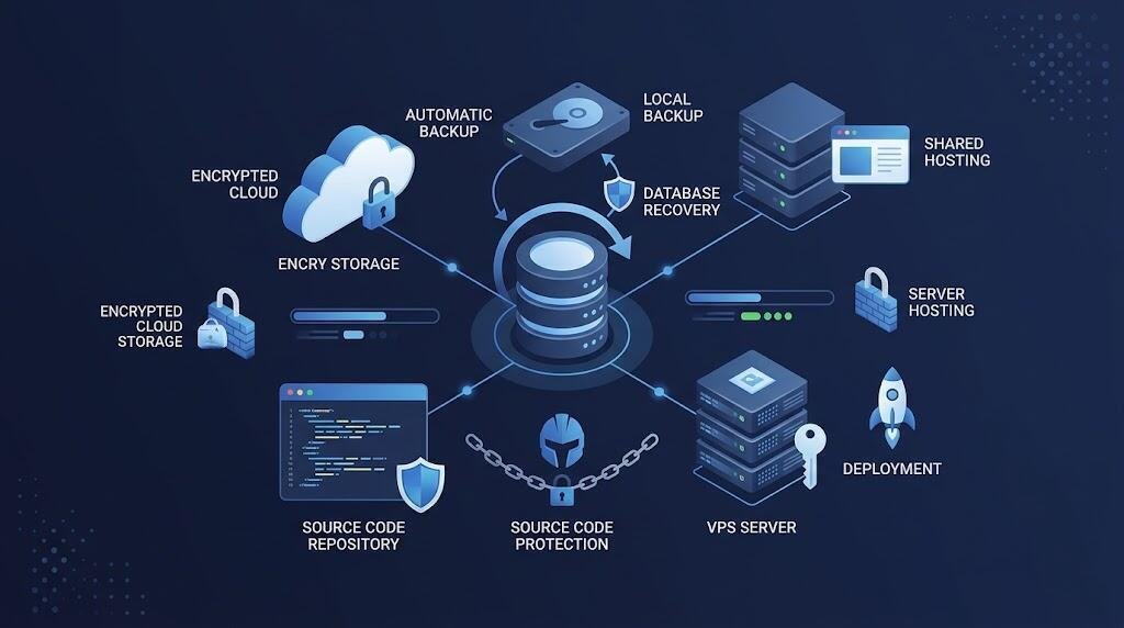 Management System Backup & Hosting | Source Code اور Deployment Guide